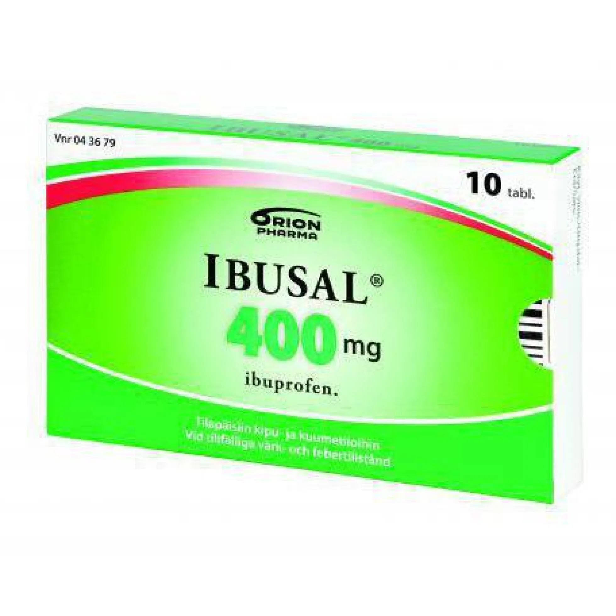 IBUSAL 400 mg tabletti -eri kokoja