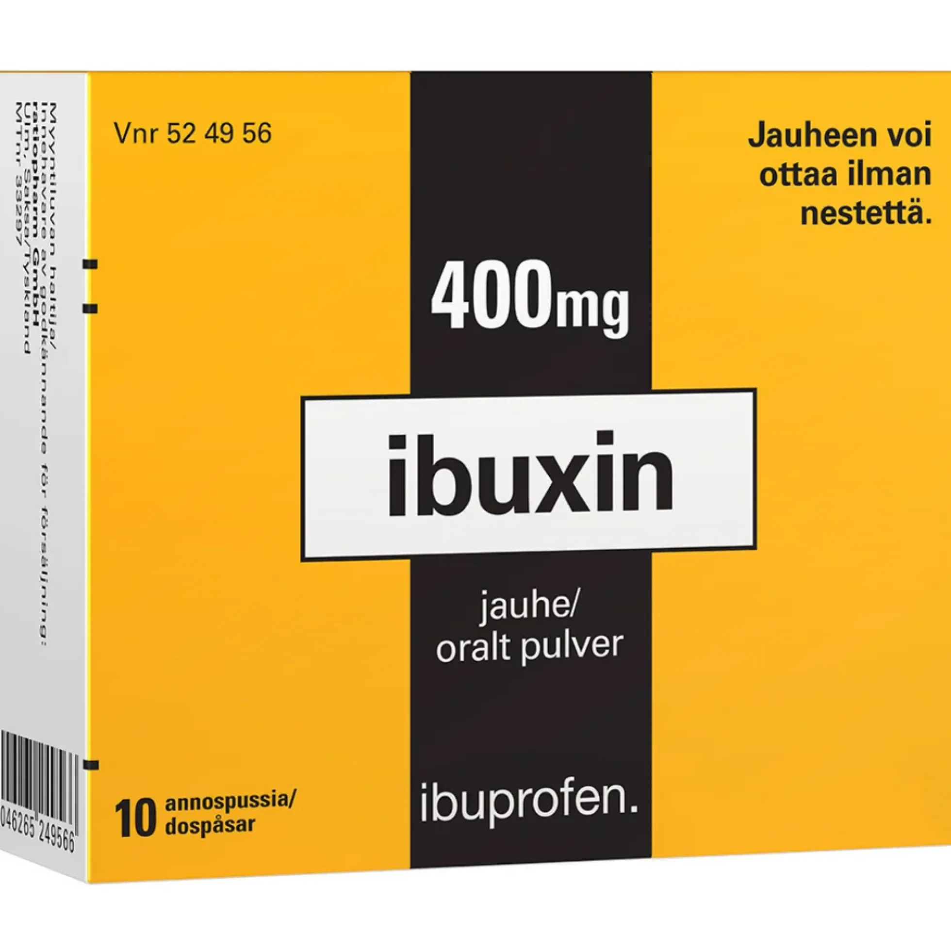 Ibuxin 400 mg jauhe - eri kokoja