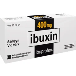 Ibuxin 400 mg tabletti -eri kokoja