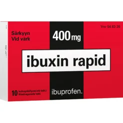 Ibuxin rapid 400 mg tabletti -eri kokoja