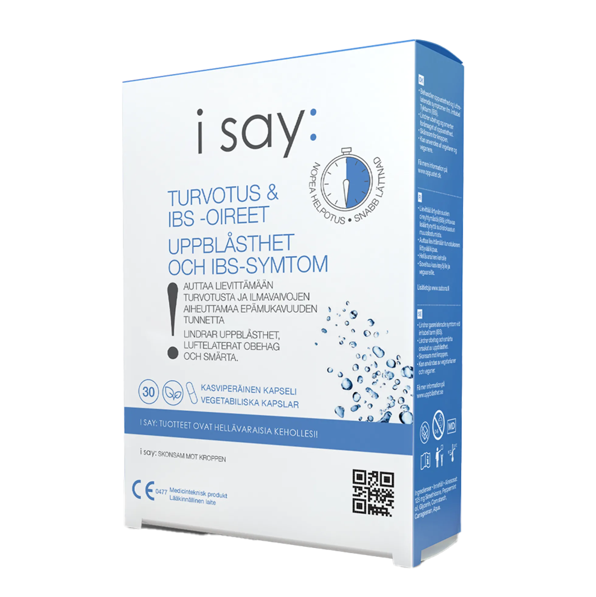 i say: Turvotus & IBS-oireet 30 kapselia