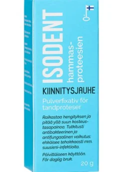 IsoDent kiinnitysjauhe hammasproteeseille 20 g