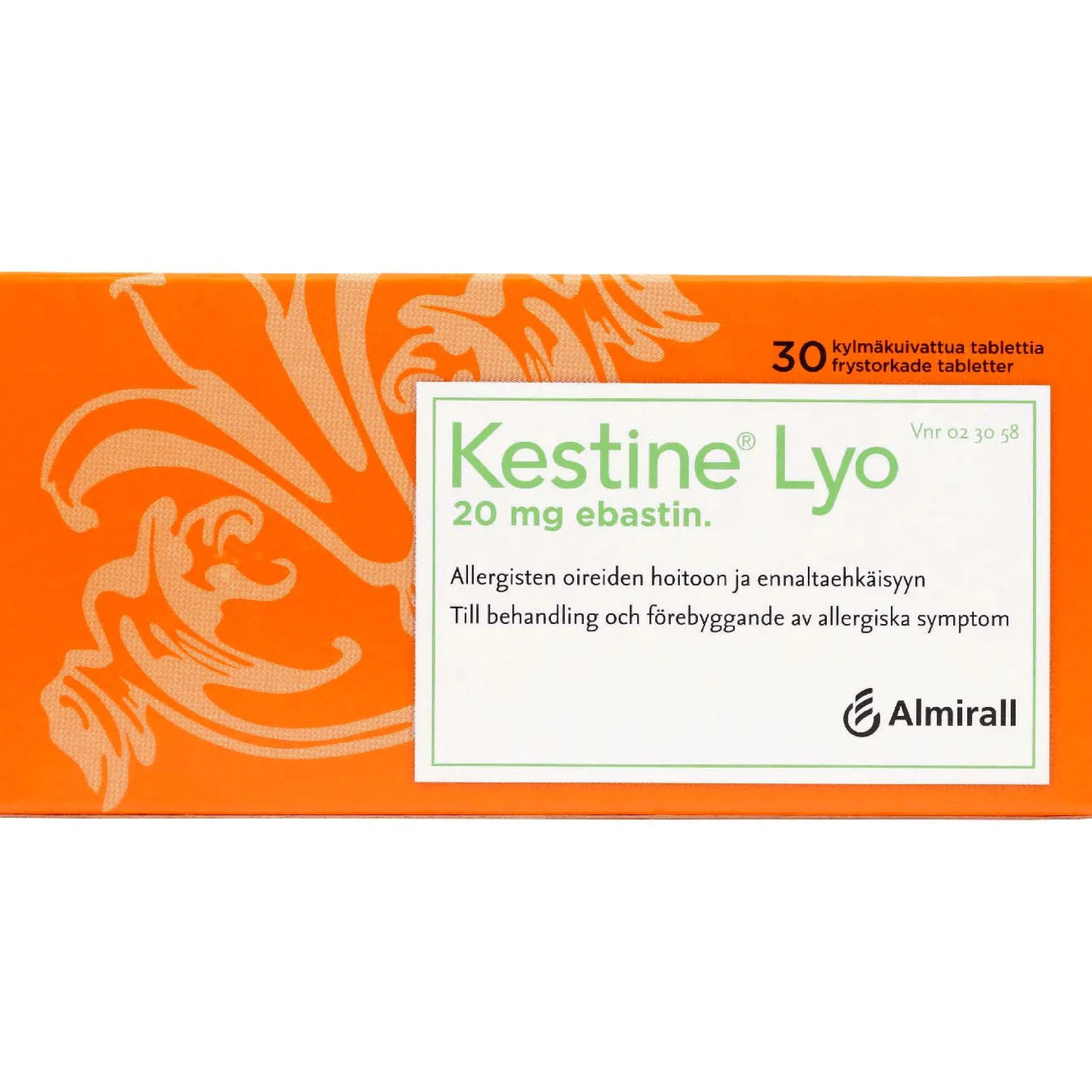Kestine Lyo 20 mg - eri kokoja