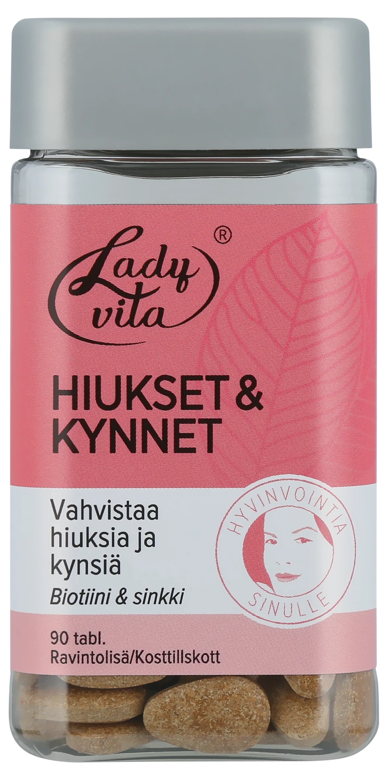 Ladyvita Hiukset & Kynnet tabletti 90 kpl