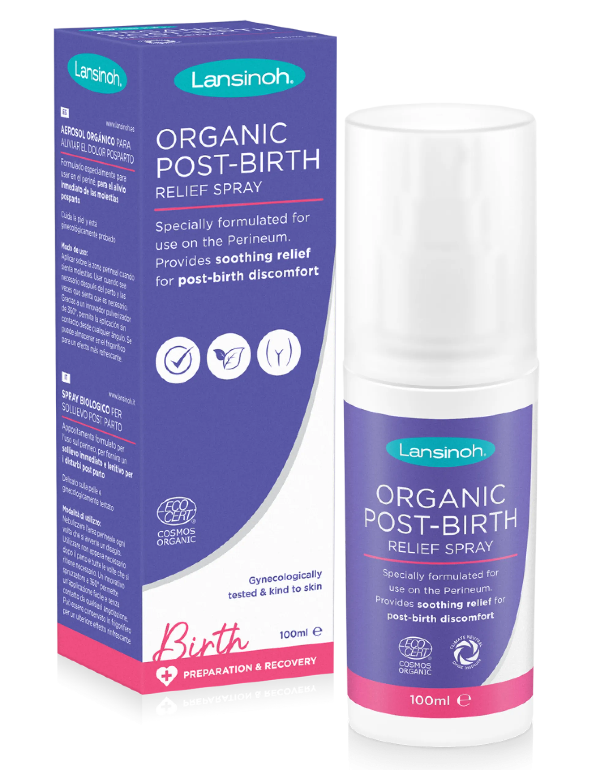 LANSINOH Organic Post-Birth Spray