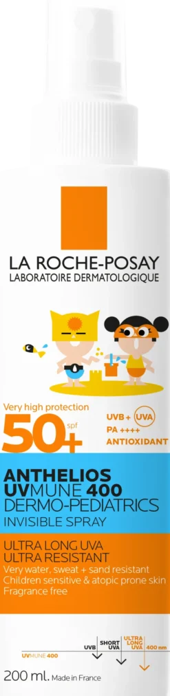 LA ROCHE-POSAY ANTHELIOS UVMUNE 400 LASTEN AURINKOSUOJASUIHKE SPF50+ 200 ML