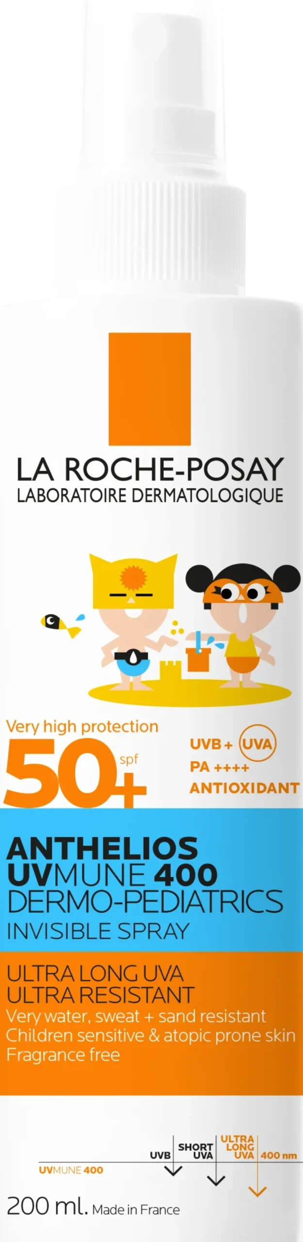 LA ROCHE-POSAY ANTHELIOS UVMUNE 400 LASTEN AURINKOSUOJASUIHKE SPF50+ 200 ML