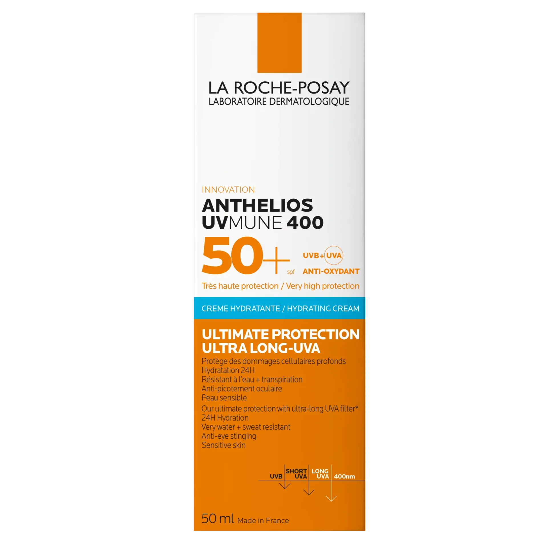 La Roche-Posay Anthelios UV-MUNE400 Ultra SPF50+ kosteuttava aurinkosuojavoide