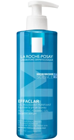 La Roche-Posay Effaclar + M puhdistusgeeli rasvoittuvalle ja epäpuhtaalle iholle 400 ml