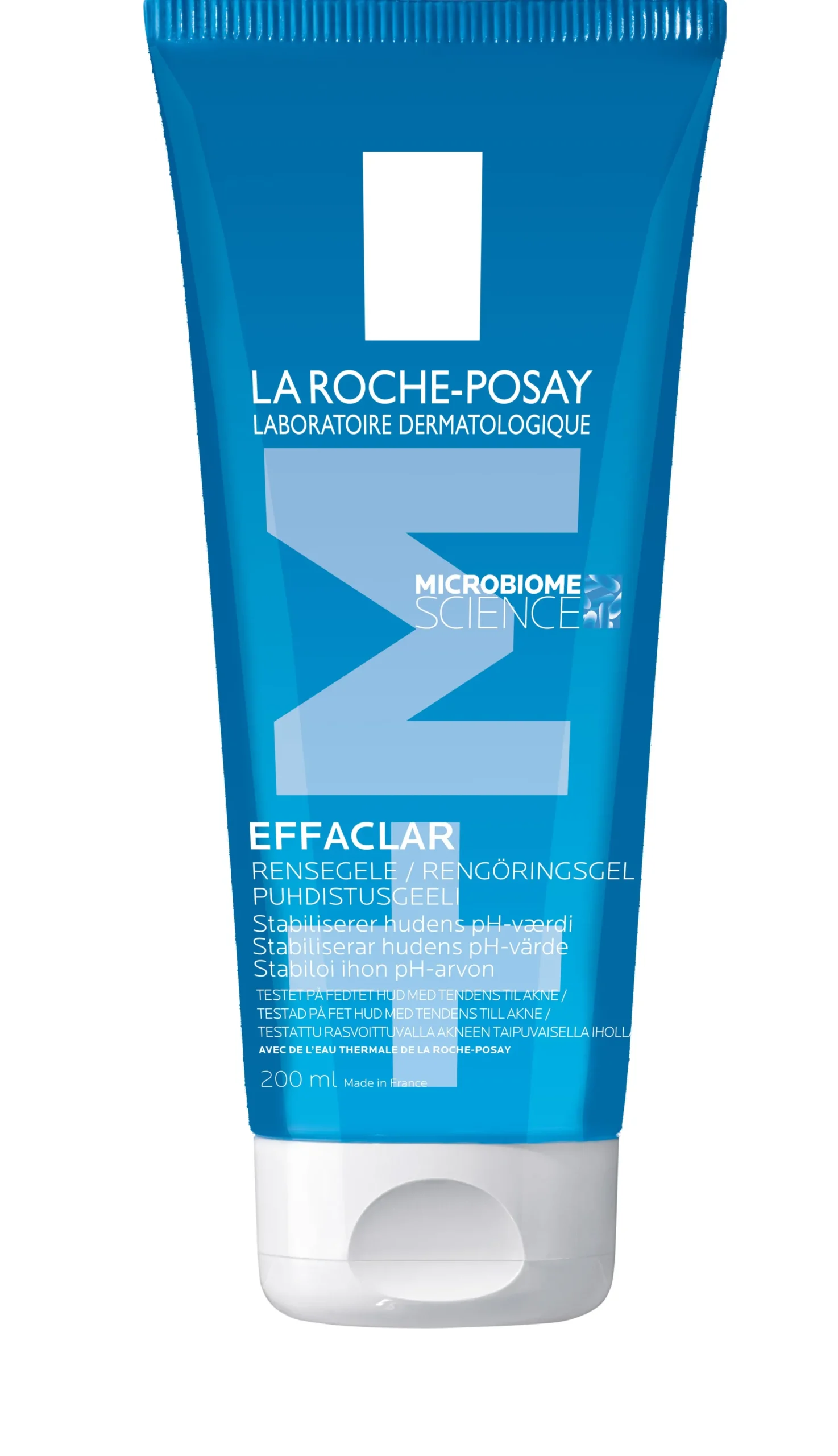 La Roche-Posay Effaclar+M puhdistusgeeli rasvoittuvalle ja epäpuhtaalle iholle 200 ml