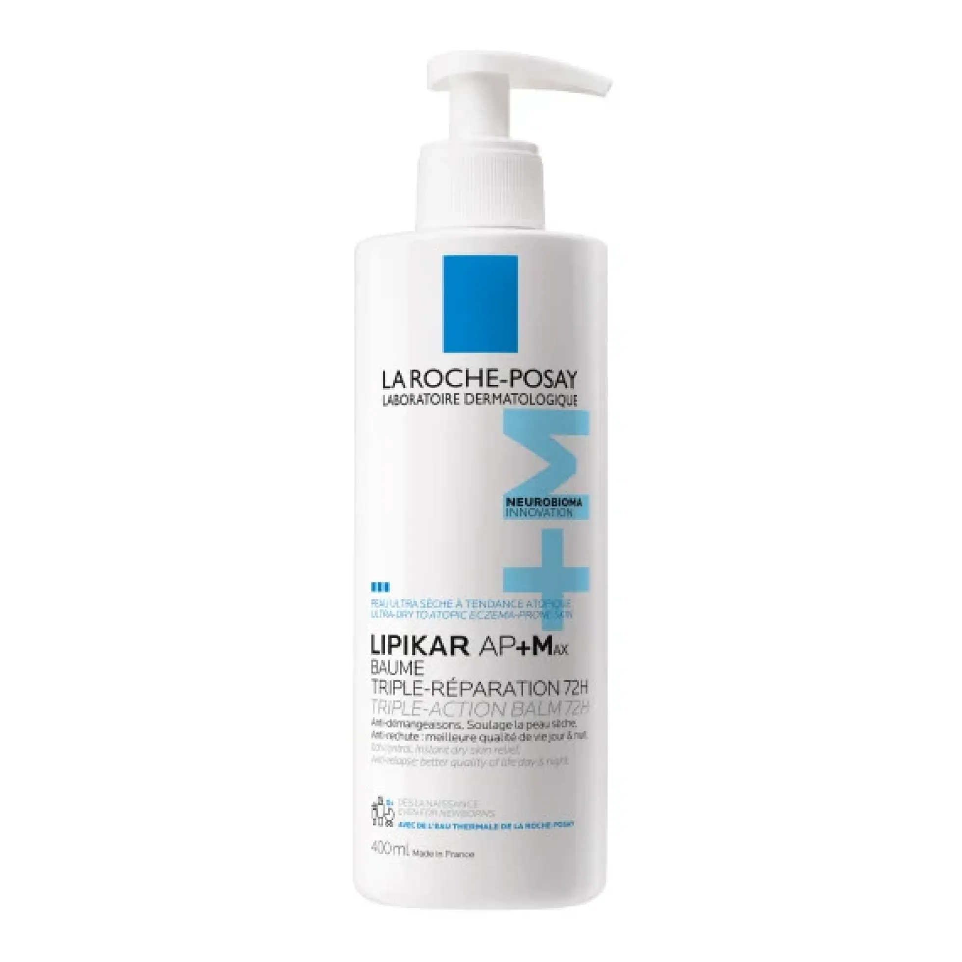 La Roche-Posay Lipikar Baume AP+Max - rauhoittava voide kuivalle ja kutisevalle iholle 400ml