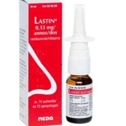 Lastin 0,13 mg/annos nenäsumute 10 ml