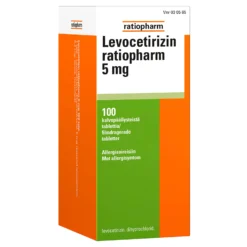 LEVOCETIRIZIN RATIOPHARM 5 mg eri kokoja