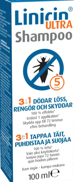 Linicin ULTRA Shampoo täitä vastaan 100ml