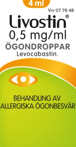 LIVOSTIN 0,5 mg/ml silmätipat 4 ml
