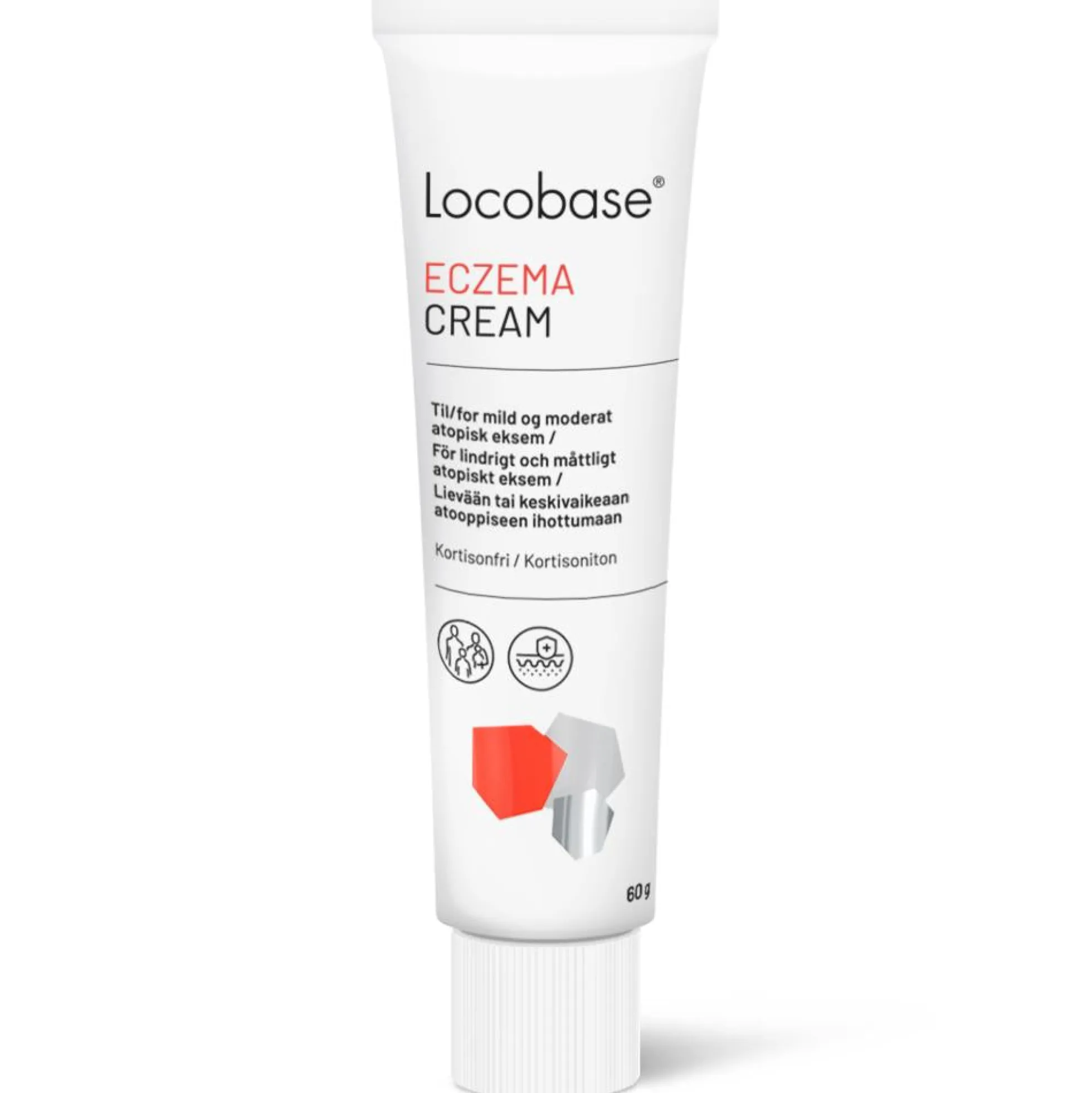 Locobase Eczema Cream 30 / 60 g -kortisoniton voide ihottuman ja ärtyneen ihon hoitoon