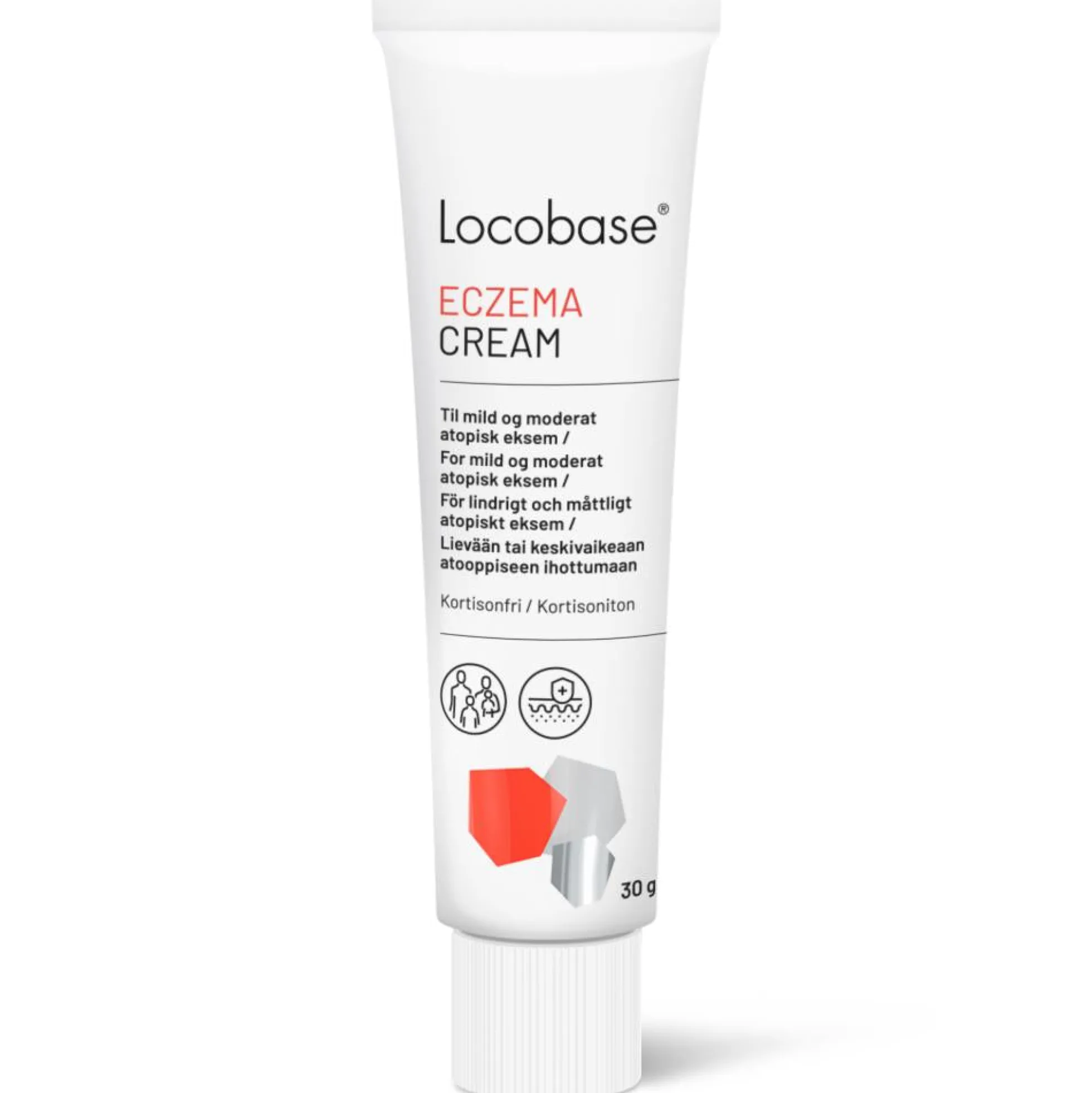Locobase Eczema Cream 30 / 60 g -kortisoniton voide ihottuman ja ärtyneen ihon hoitoon