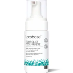 Locobase ITCH Relief Coolmousse pumppupullo 100 ml -nopeaa helpotusta kutisevalle ja ärtyneelle iholle