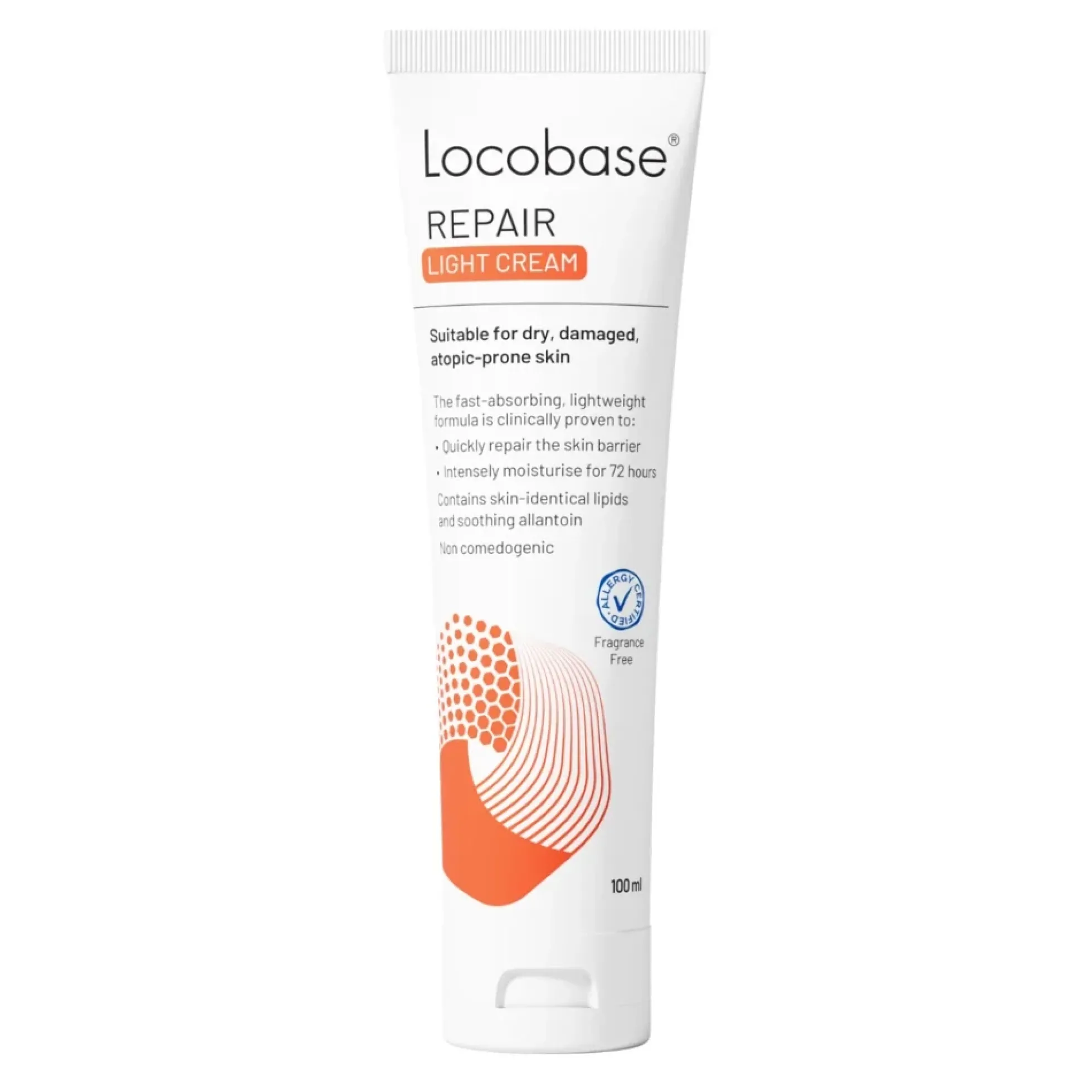 Locobase Repair Light Cream 100 / 450 ml -nopeasti imeytyvä, kevyt voide kasvoille ja vartalolle