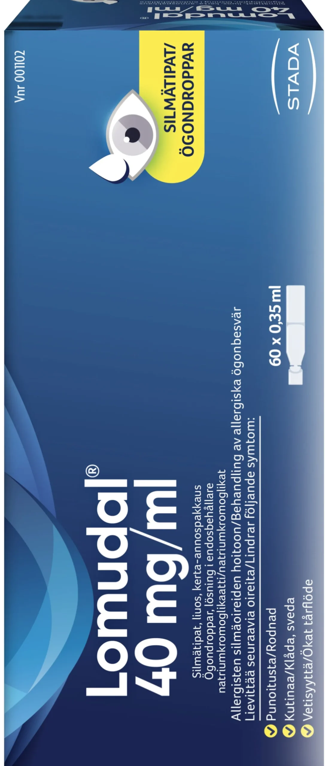 Lomudal 40 mg/ml - eri kokoja
