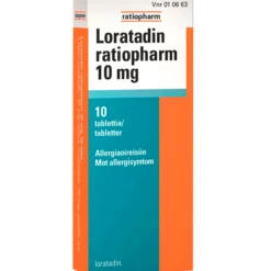 Loratadin ratiopharm 10 mg - eri kokoja