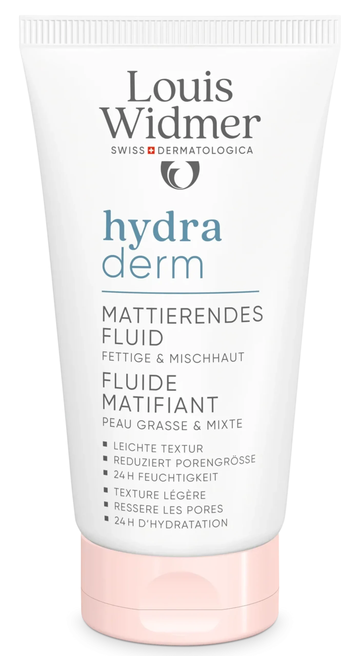 Louis Widmer hydraderm Mattifying Fluid kevyt päivävoide sekaiholle
