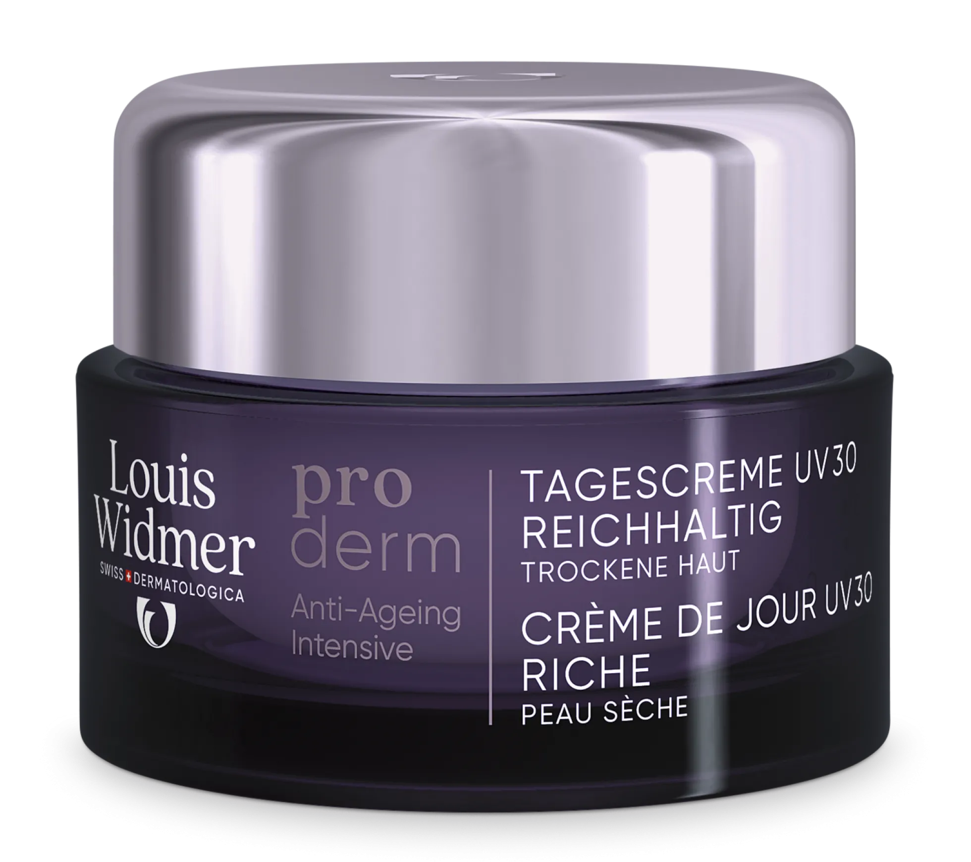 Louis Widmer proderm Day Cream UV 30 Rich uudistava päivävoide ikääntyvälle iholle