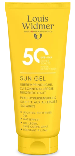 Louis Widmer Sun Gel 50 aurinkosuojageeli hajusteeton