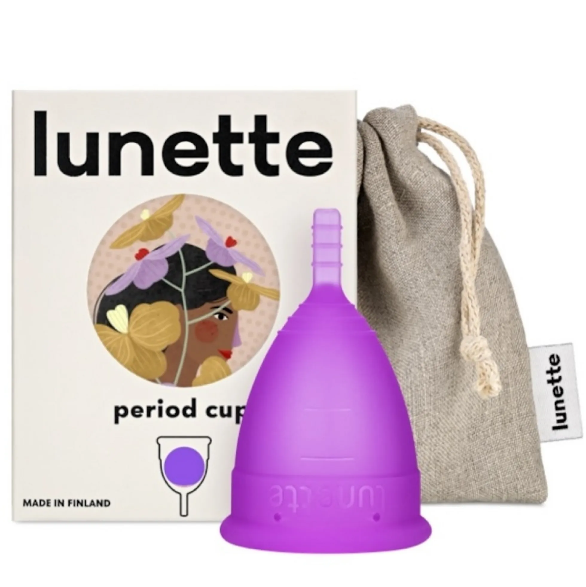 Lunette Kuukautiskuppi Violetti koko 2