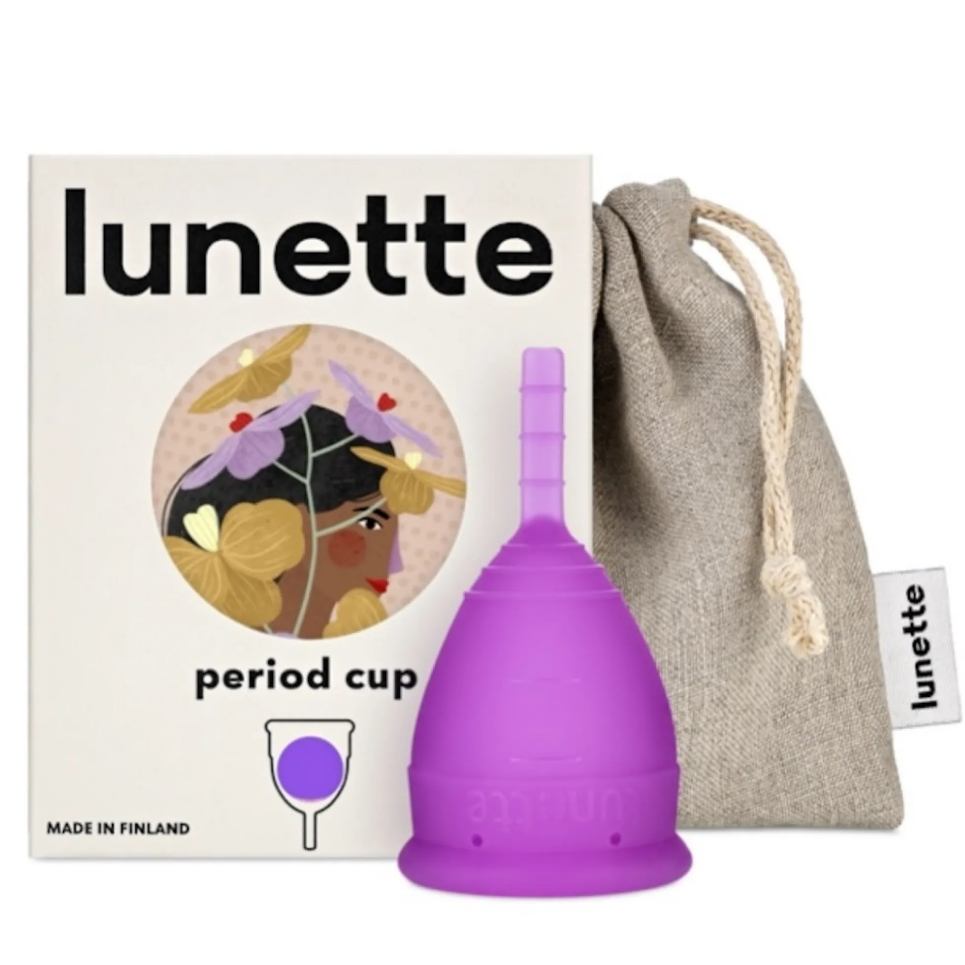 Lunette Kuukautiskuppi Violetti koko 1