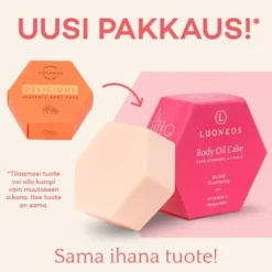 Luonkos Glow Body Oil Cake (Delicious) Vartaloöljykakku