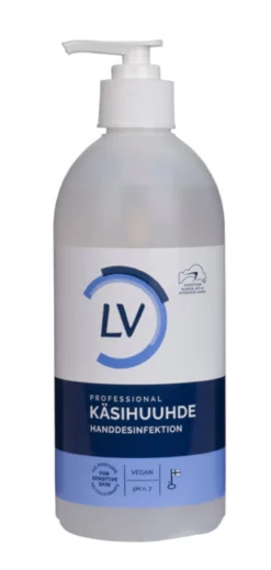 LV käsihuuhde herkkäihoisille - eri kokoja