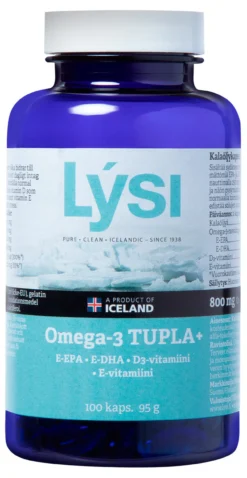 Lysi Omega-3 Tupla+ 100 kaps