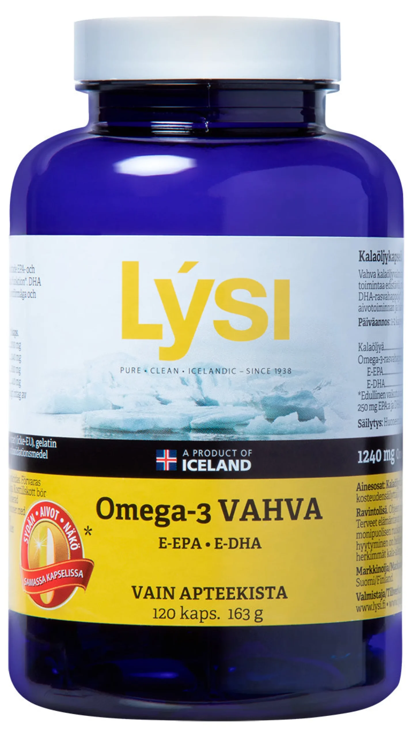 Lysi Omega-3 Vahva kapseli 120 kpl