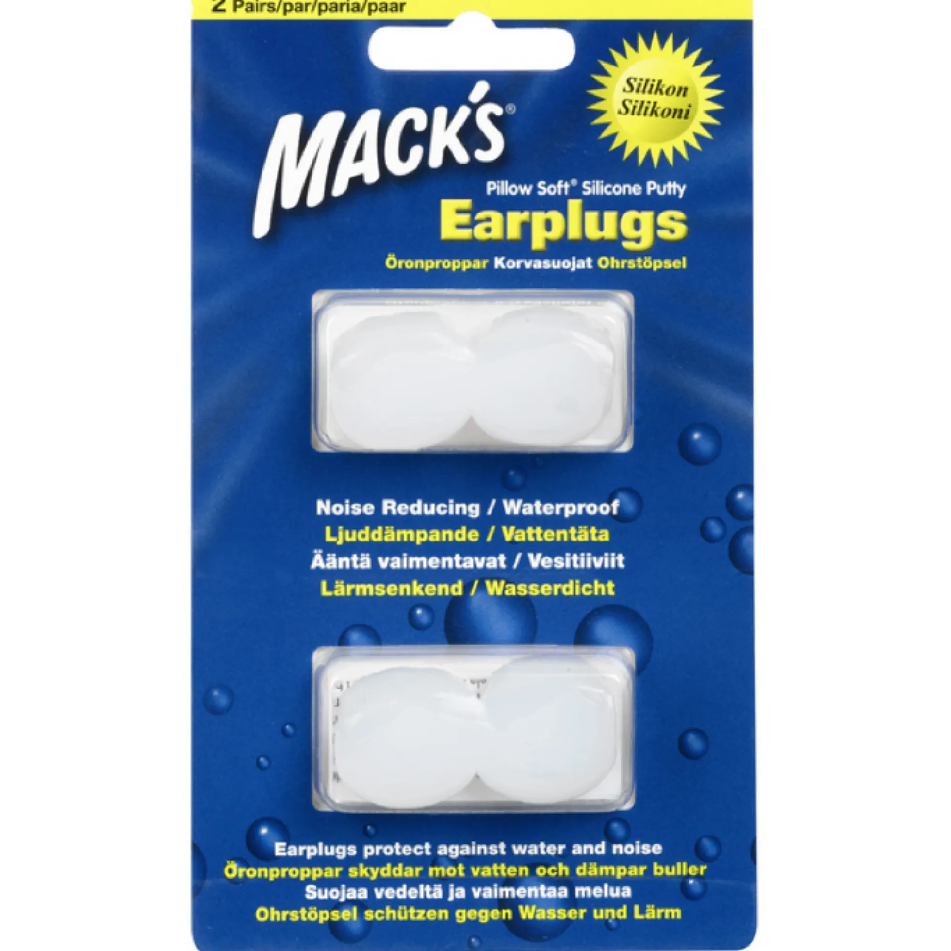 Mack's korvatulpat 2 paria