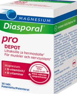 Magnesium-Diasporal Depot + B-vitamiini Complex 30 tabl