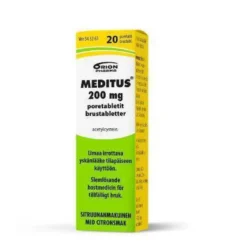 MEDITUS 200 mg 20 poretabl.