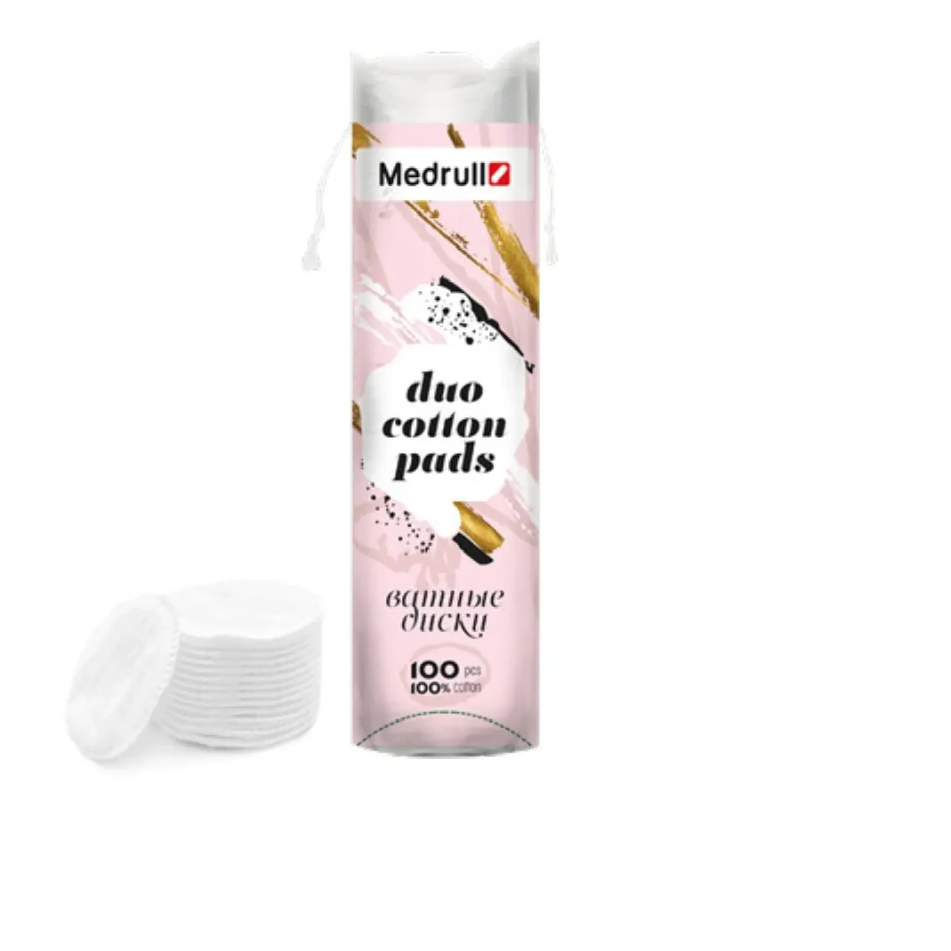 Medrull Duo Cotton Pads vanulappu 100 kpl