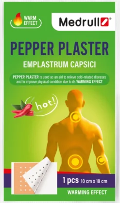 Medrull Pepper Plaster 10x18 cm pippurilaastari 1 kpl