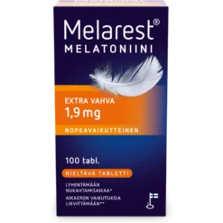 MELAREST MELATONIINI EXTRA VAHVA NIELTÄVÄ 1,9 MG - eri kokoja
