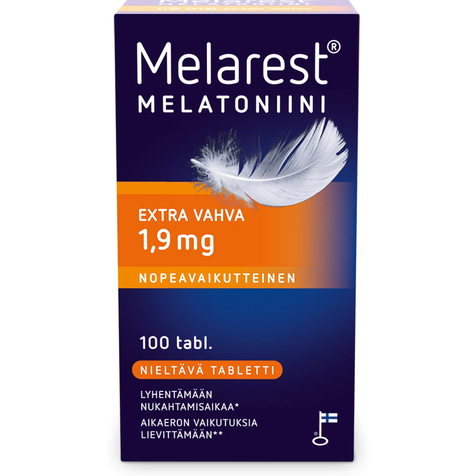 MELAREST MELATONIINI EXTRA VAHVA NIELTÄVÄ 1,9 MG - eri kokoja