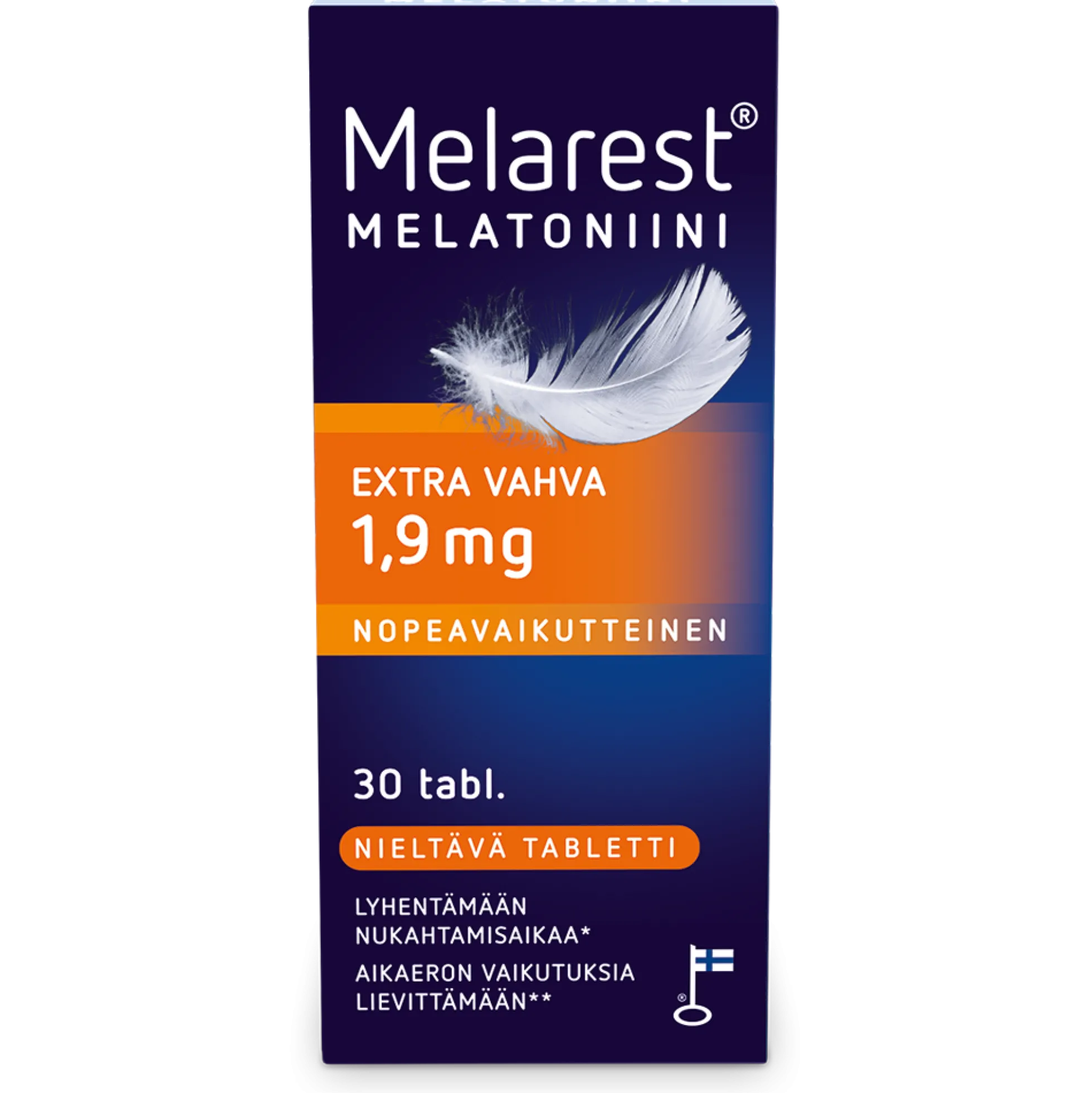 MELAREST MELATONIINI EXTRA VAHVA NIELTÄVÄ 1,9 MG - eri kokoja