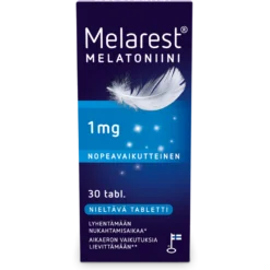 MELAREST MELATONIINI NIELTÄVÄ 1 MG - eri kokoja