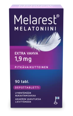 MELAREST MELATONIINI PITKÄVAIKUTTEINEN 1,9 MG - eri kokoja