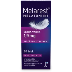 MELAREST MELATONIINI PITKÄVAIKUTTEINEN 1,9 MG - eri kokoja