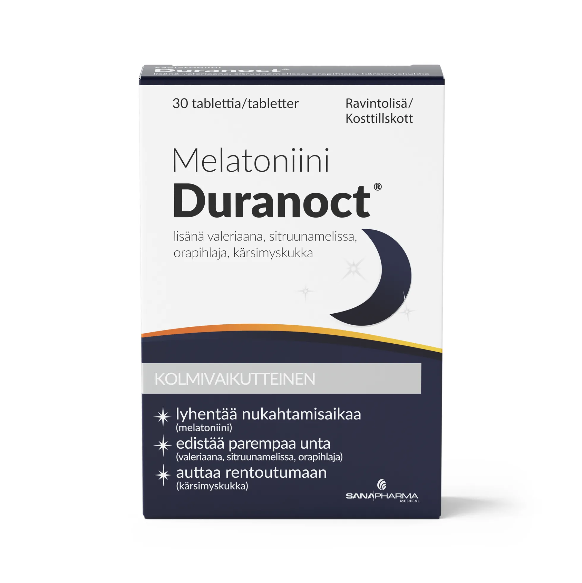 Melatoniini Duranoct 30 tabl