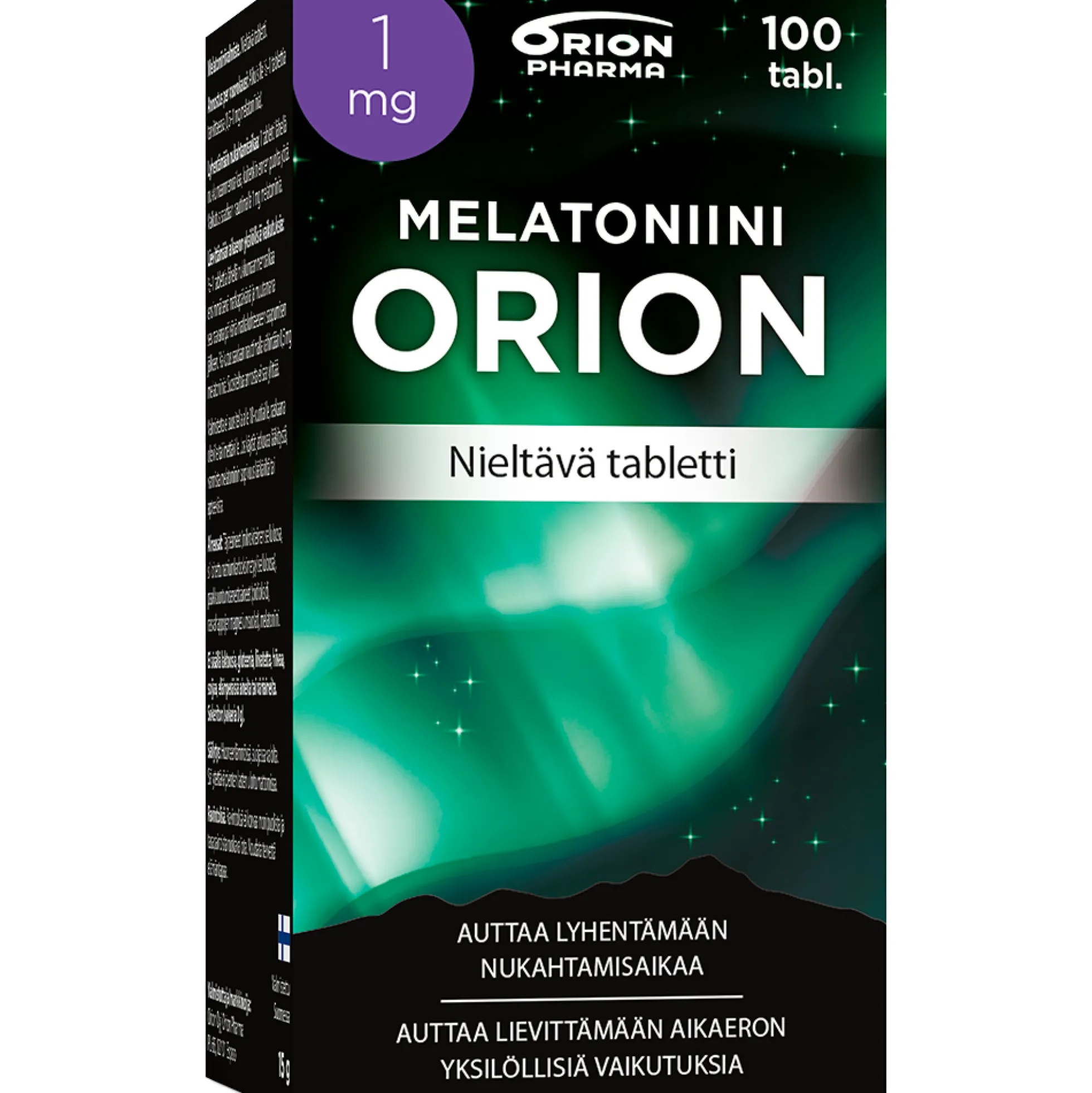 Melatoniini Orion 1 mg nieltävä tabletti 100 tabl