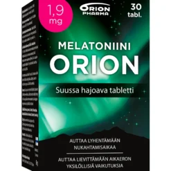 Melatoniini Orion 1,9 mg 30 suussa hajoavaa tablettia
