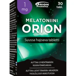 Melatoniini Orion 1 mg suussa hajoava tabletti 30 kpl