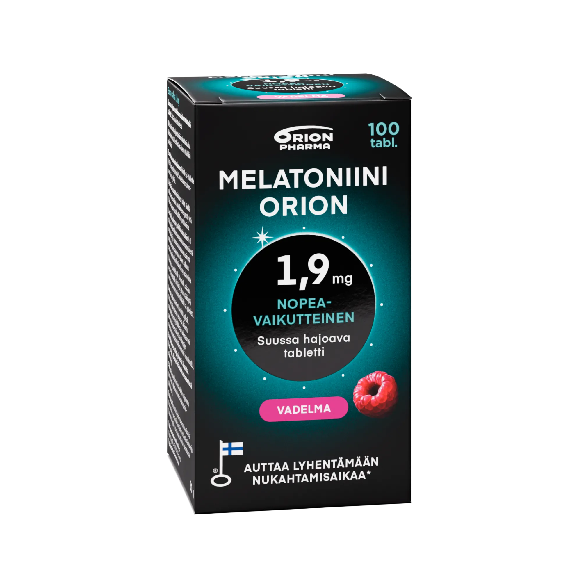 Melatoniini Orion 1,9 mg vadelma suussa hajoava tabletti 100 kpl